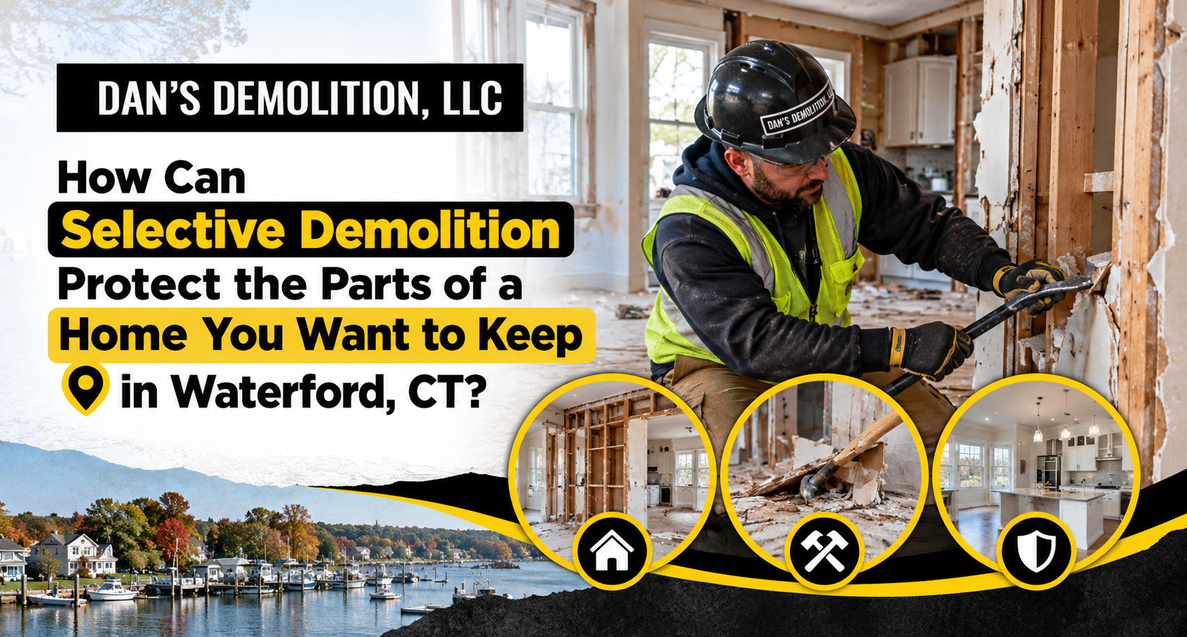 Selective demolition inside Waterford home